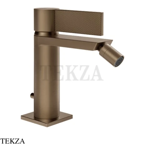Gessi Inverso Diamantato Смеситель для биде, с донным клапаном 73607-761, Coffee Bronze Brushed PVD
