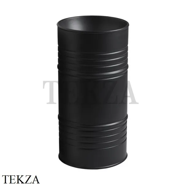 Kerasan Artwork Раковина свободностоящая BARREL, слив в пол, сифон, 4742K31 черный матовый