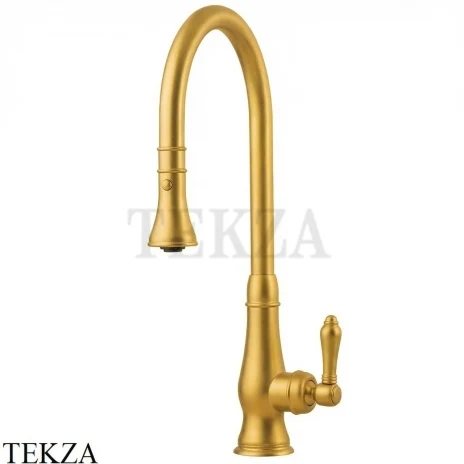 Nicolazzi Cucina Смеситель для кухни с выдвижным душем 3420SG75P, Satin gold