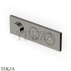 Zucchetti Hoop Термостат для душа на 2 потока, внешняя часть ZHO782.C50, metal black