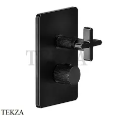 Gessi INCISO SHOWER Термостатический смеситель, 3 потока, внешняя часть 58236-299, Black XL