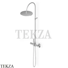 Zucchetti Helm Душевая колонна с термостатом ZHE758.X, нержавеющая сталь brushed