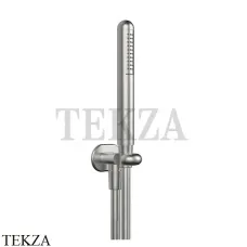 Gessi Goccia Душевой комплект с душевой лейкой и выводом для воды 33773-147, Chrome Brushed