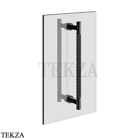 Gessi Pelle Tresse Полотенцедержатель для крепления на стекло, 45 см 78732-439, Nero/ Black Metal PVD