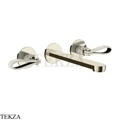 Gessi Pelle Laccetto Смеситель для раковины, внешняя часть, 78490-433, Crème/Nickel PVD