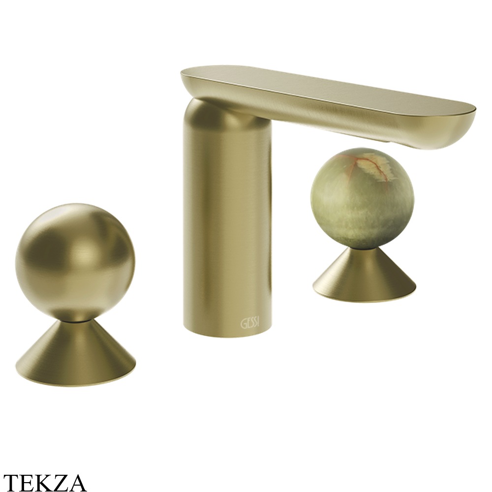 Gessi Perle Смеситель для раковины на 3 отв., без гарнитура 74055-727, шампань Brushed