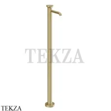 Gessi Origini ACCENT Смеситель для раковины напольный, внешняя часть 66095-727, Brushed Brass Gessi Origini ACCENT Смеситель для раковины напольный, внешняя часть 66095-727, Brushed Brass