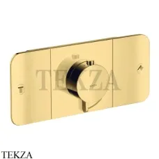 Axor ONE Термостат для душа 2 потока, внешняя часть 45712990, золото глянец