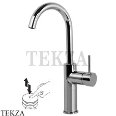 FIMA Carlo Frattini Spillo UP Смеситель для раковины поворотный, с гарнитуром F3041/HCR, хром глянец