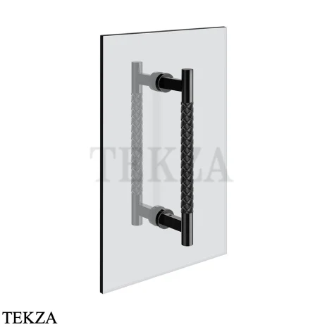 Gessi Pelle Tresse Полотенцедержатель для крепления на стекло, 20 см, 78730-439, Nero/ Black Metal PVD