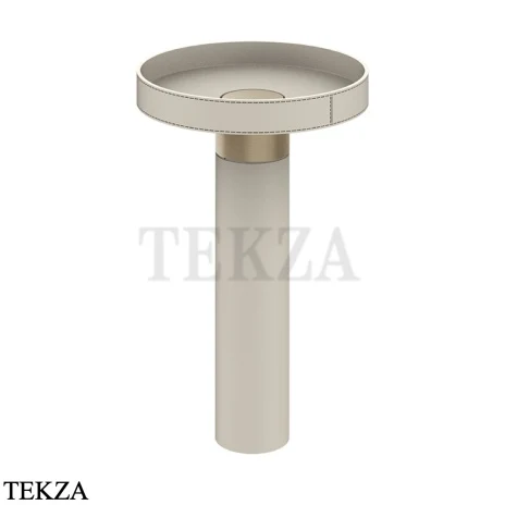 Gessi Pelle Tresse Раковина отдельностоящая, слив в пол, без перелива 78607-432, Crème/ Finox Br. Nickel