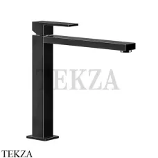 Gessi Rettangolo Смеситель для раковины длинный излив, без сливного гарнитура 11924-706, Black Metal