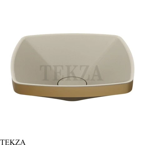 Gessi Jacqueline Раковина настольная, без перелива 77610-791, бронза Deep