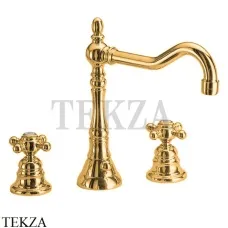 FIMA Carlo Frattini ELIZABETH Смеситель для раковины, с донным клапаном F5081OR, золото глянец