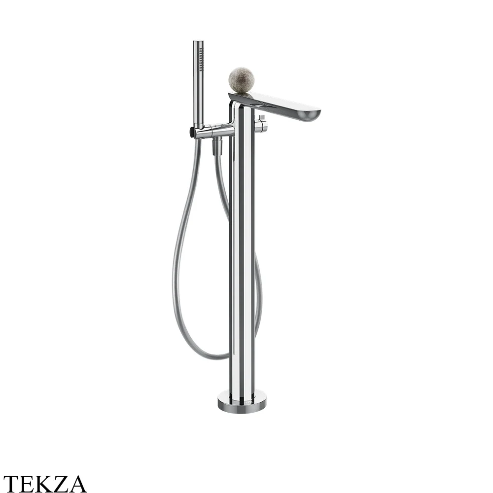 Gessi Perle Смеситель для ванны напольный, внешняя часть 74629-031, хром глянец