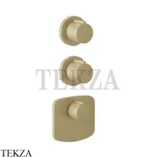 Gessi Ingranaggio-Anello Термостат для душа, 2 потока, внешняя часть 43234-727, Brushed Brass