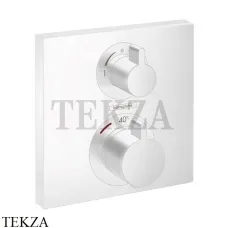 Hansgrohe Ecostat Square Термостат для душа на 2 потребителя, внешняя часть 15714700, белый матовый