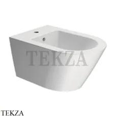 GSI Kube X Биде подвесное, 1 отверстие под смеситель 9465FR2109, белый матовый