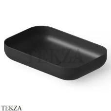 Dea Design Washbasins Раковина настольная 58х38 см Solid Surface DD9103 580 16, Black №16