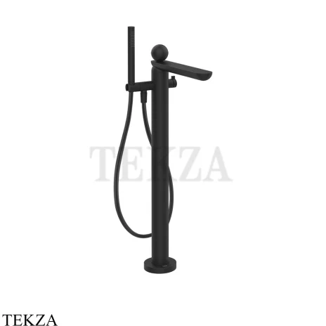 Gessi Perle Смеситель для ванны напольный, внешняя часть 74029-299, черный матовый