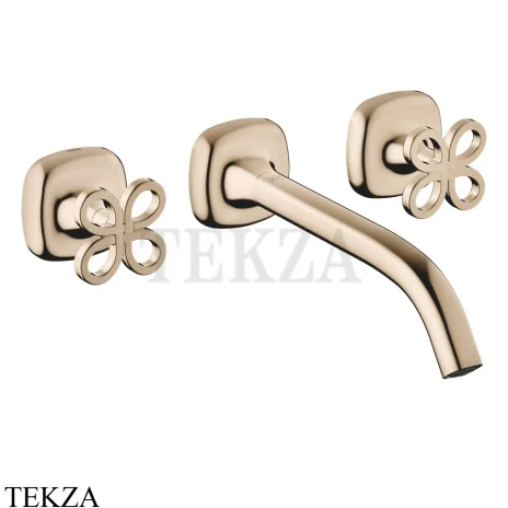 Dornbracht COYA Смеситель для раковины на 3 отв. 241, внешняя часть 36717424-47, Champagne (22kt Gold)