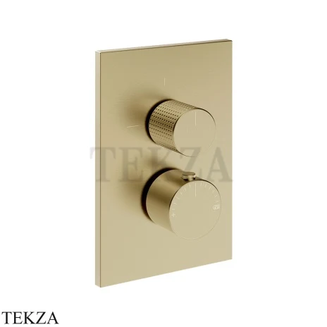 Gessi Habito CESELLO Смеситель для душа 2 потока, внешняя часть 70431-727, Brushed Brass PVD