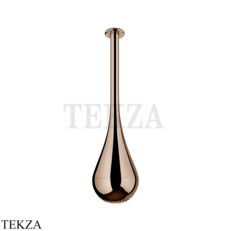 Gessi Goccia Потолочная каплевидная душевая лейка под размер 33753-030, Copper PVD
