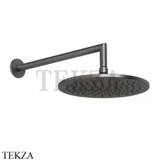 Gessi ANELLO Верхняя лейка с кронштейном D25 см 63348-707, Black Metal Brushed