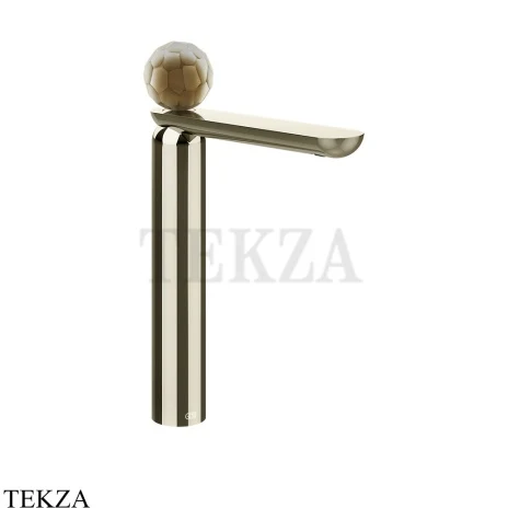 Gessi Perle Смеситель для раковины высокий, без гарнитура 74404-720, никель глянец
