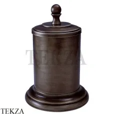 Migliore Mirella Баночка настольная для ватных дисков и палочек 17201, тосканская бронза