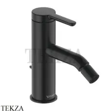 Duravit C.1 Смеситель для биде, с донным клапаном C12400001046, черный матовый