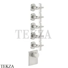 Gessi INCISO WELLNESS Термостат 5 выходов, внешняя часть 58350-149, Finox Brushed Nickel