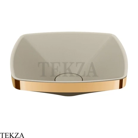 Gessi Jacqueline Раковина настольная, без перелива 77610-735, бронза глянец