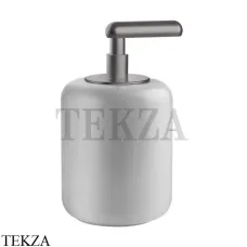 Gessi Goccia Дозатор для жидкого мыла, белая керамика 38037-126, Black Metal Br.