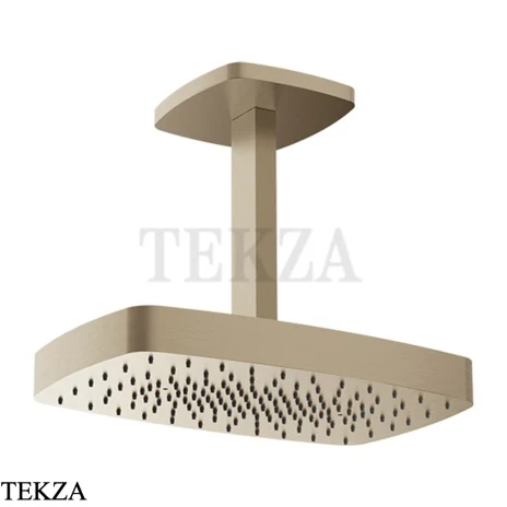 Gessi Jacqueline Верхняя регулируемая лейка с потолочным кронштейном 77151-149, нерж. сталь Brush / никель Brushed