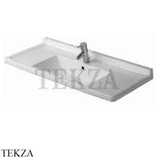 Duravit Starck 3 Раковина подвесная и на тумбу, с переливом 0304100000, белый глянец Duravit Starck 3 Раковина подвесная и на тумбу, с переливом 0304100000, белый глянец