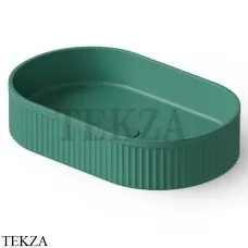 Dea Design Washbasins Раковина настольная 55х35 Solid Surface DD9801 550 10, Green №10