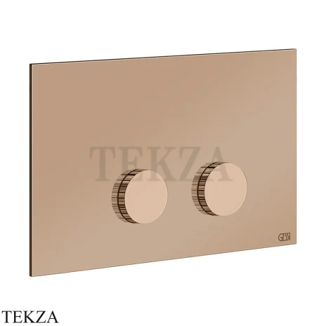 Gessi INGRANAGGIO Клавиша смыва для инсталляции SANIT, Villeroy&Boch 54643-030, медь глянец
