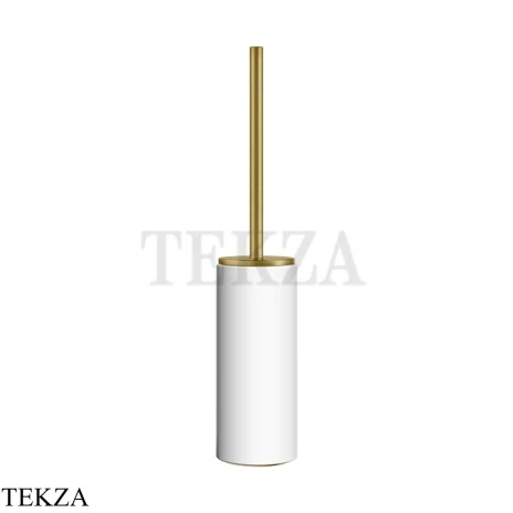 Gessi Ingranaggio-Anello Туалетный ершик напольный, композит белый 63743-716, Gold Br. PVD