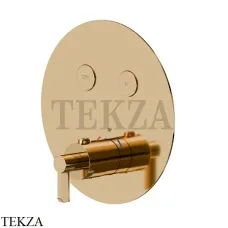 Newform Blink Chic Термостат для душа 2 потока, внешняя часть 70454E.61.020, PVD Glossy Gold