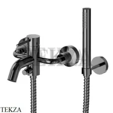 Newform XT Смеситель для ванны с изливом, с гарнитуром, 4240C.58.063, PVD Gun Metal