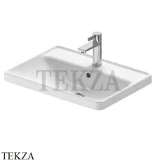 Duravit D-Neo Раковина врезная сверху, с отверстием, с переливом 0357600027, белый глянец