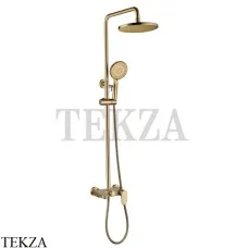 Boheme SPECTRE Стойка для душа со смесителем, излив, верхний душ 458-BR, Bronze