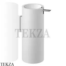 Decor Walther Stone White WSP Настенный дозатор для жидкого мыла или лосьона 0972254, белый матовый-хром глянец