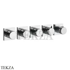Gessi Incastri Термостат для душа 4 потока, внешняя часть 75338-031, хром глянец