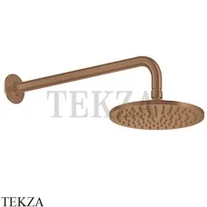 Gessi INCISO SHOWER Верхняя душевая лейка 20 с кронштейном 58148-726, Warm Bronze Br.