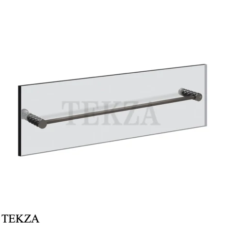 Gessi Pelle Tresse Полотенцедержатель для крепления на стекло, 60 см 78715-440, Nero/ Black Metal Br. PVD