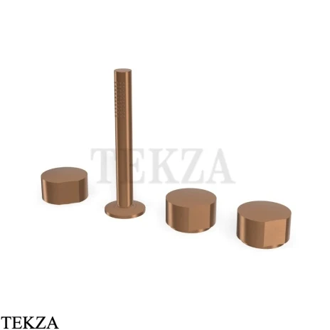 FIMA Carlo Frattini SO Смеситель на борт ванны без излива ( ручки отдельно) F3174/1ZS, Brushed Amber Bronze