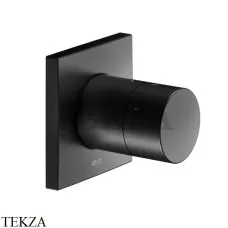 Keuco IXMO Pure Вентиль запорный, 3 потока, квадрат, внешняя часть 59549370002, черный матовый