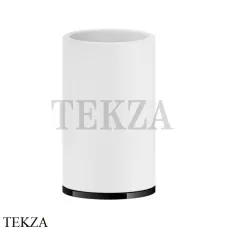 Gessi INCISO accessories Стакан настольный, композит белый 58531-706, Black Metal PVD